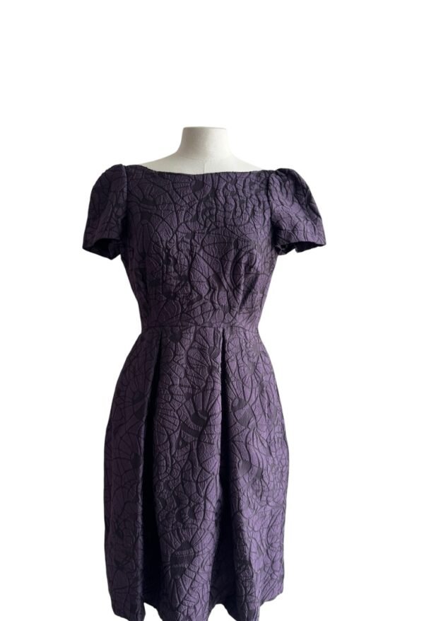 PURIFICACION GARCIA - GRAPE EMBROIDERY DRESS
